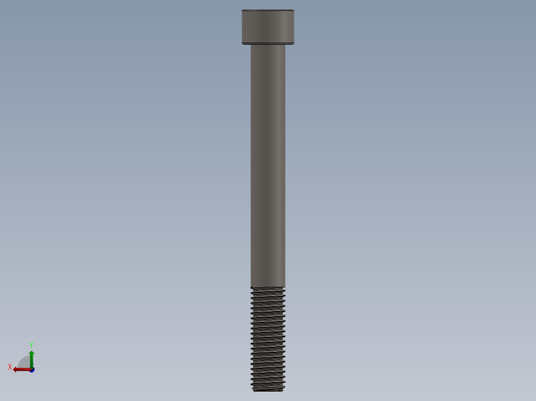 Screw_DIN_912_M12x120_A2.SLDPRT公制内六角螺钉后视图