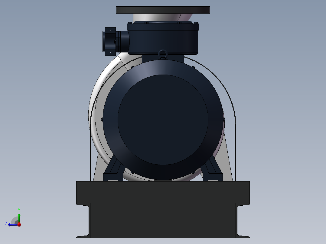 铝锭清洗系统泵组右视图