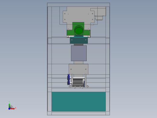 饮料瓶回收机全部图纸前视缩略图