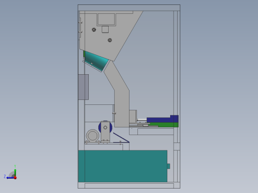 饮料瓶回收机全部图纸右视缩略图