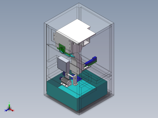 饮料瓶回收机全部图纸正等轴测缩略图