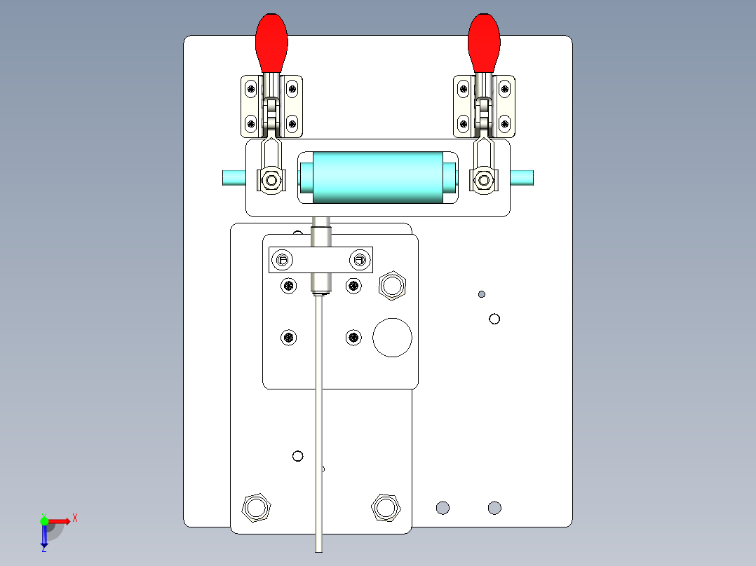 滚轮跳动度检查俯视图