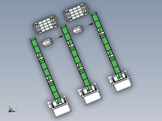 物料搅拌站与AGV运输模拟前视缩略图