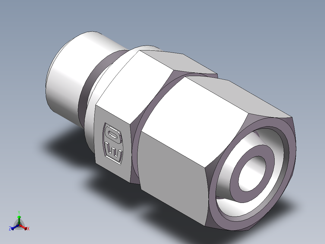 直通公制螺纹组合接头、2MC-14-16WD主视图