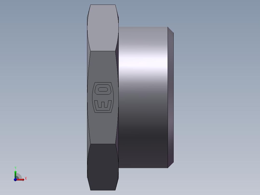 堵头 4C+4D 管端堵、4C-36前视图