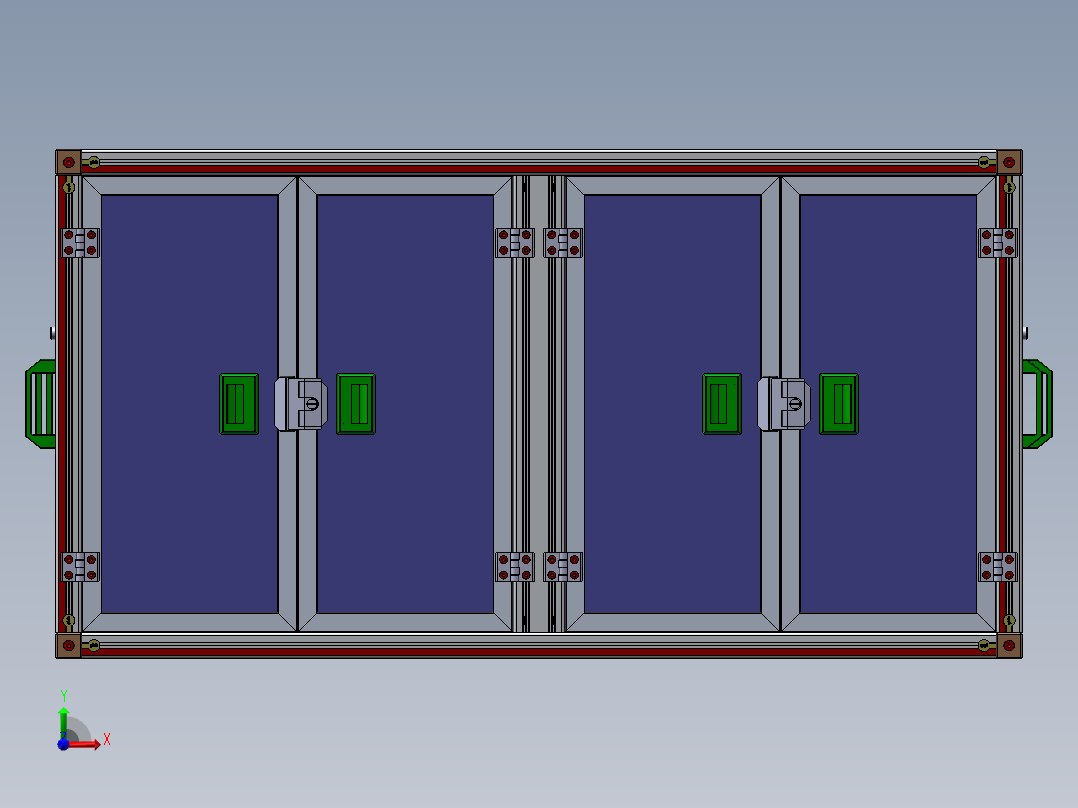 电子设备摄像头组装设备前视图