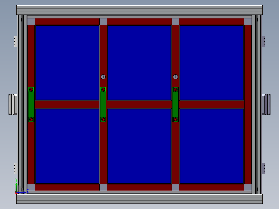 电子设备摄像头组装设备左视图