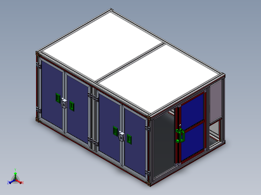 电子设备摄像头组装设备正等轴测图