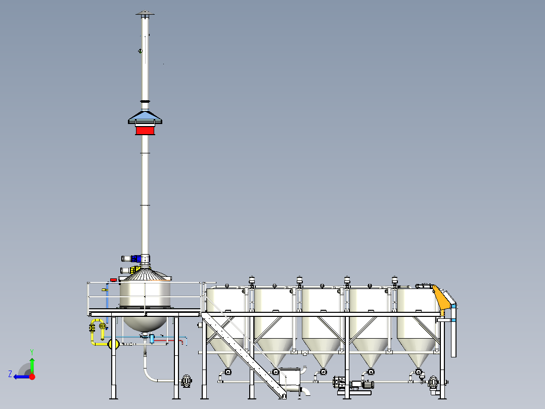 A2004018-LBCSS 玉米清洗机右视图