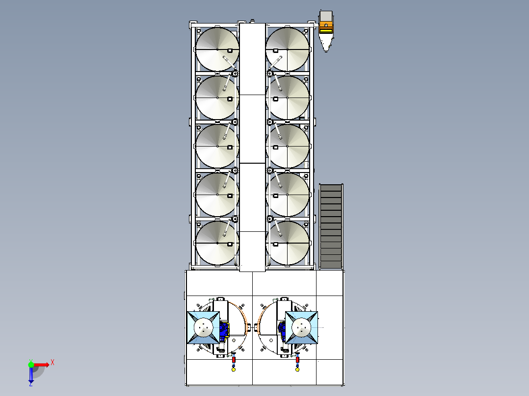 A2004018-LBCSS 玉米清洗机俯视图