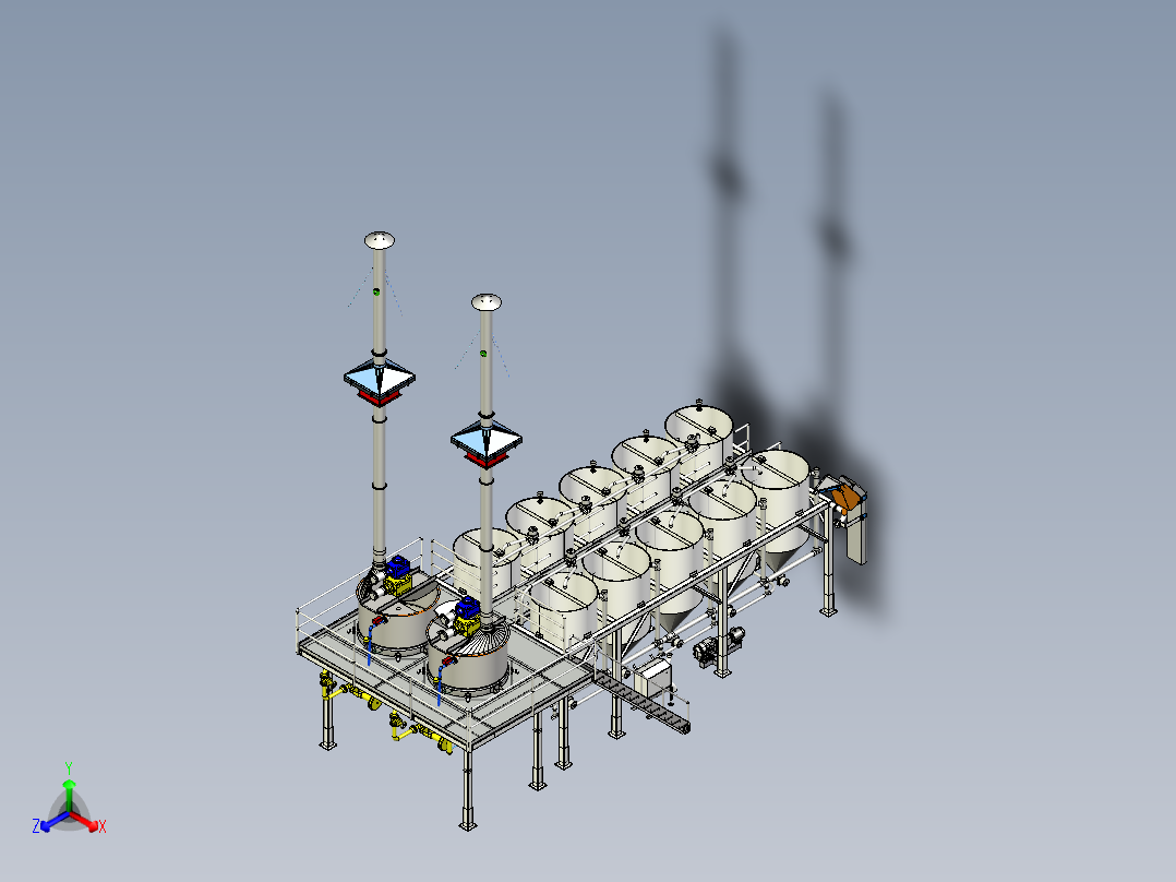 A2004018-LBCSS 玉米清洗机正等轴测图