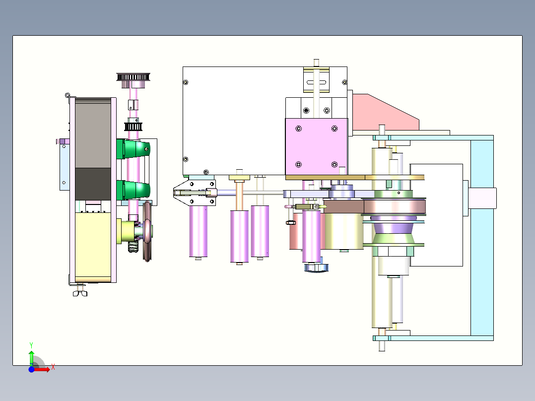 PK-220 膨化食品小袋包装机前视图