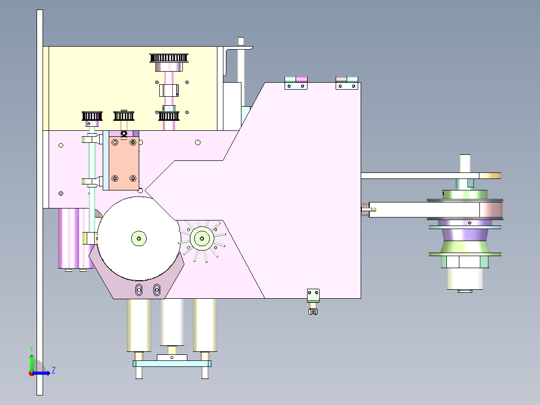 PK-220 膨化食品小袋包装机左视图