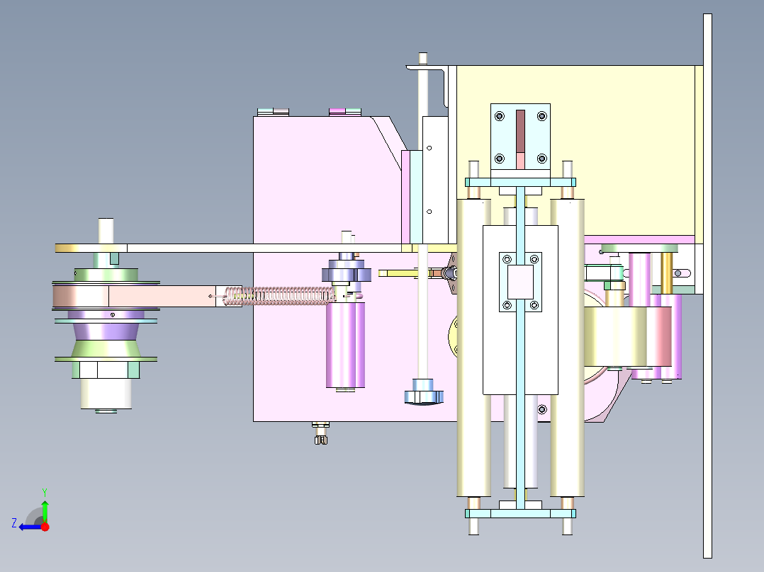 PK-220 膨化食品小袋包装机右视图
