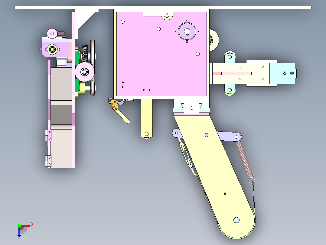 PK-220 膨化食品小袋包装机俯视图