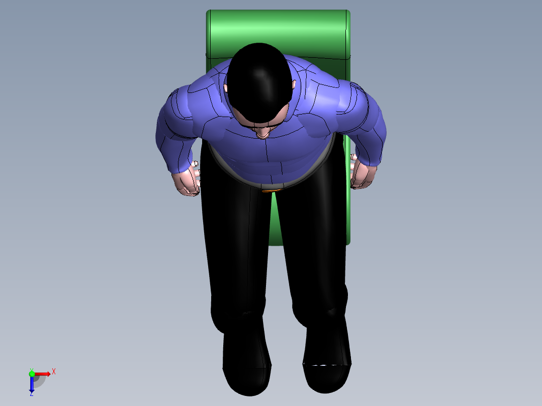 人体模型(60)俯视图