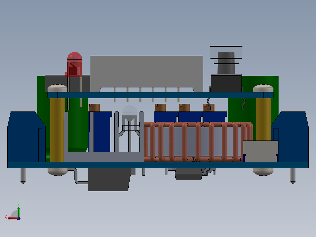 电路板、主板(205)后视图
