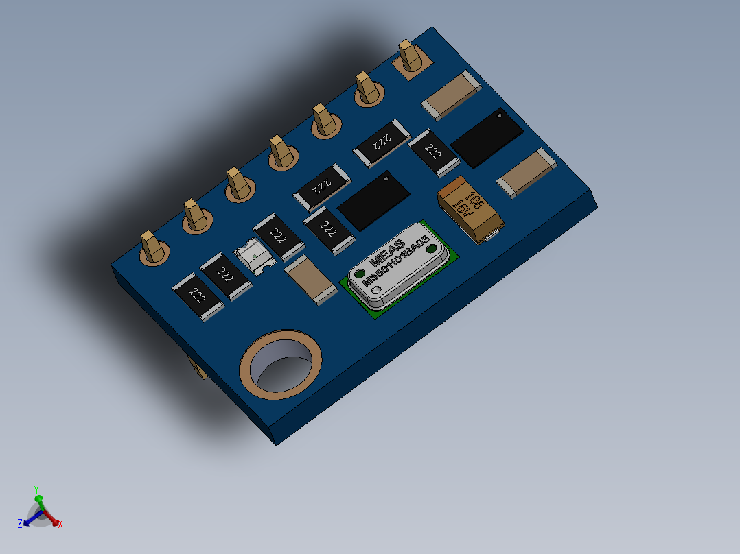A0002840-GY-63-MS5611-压力传感器主视图