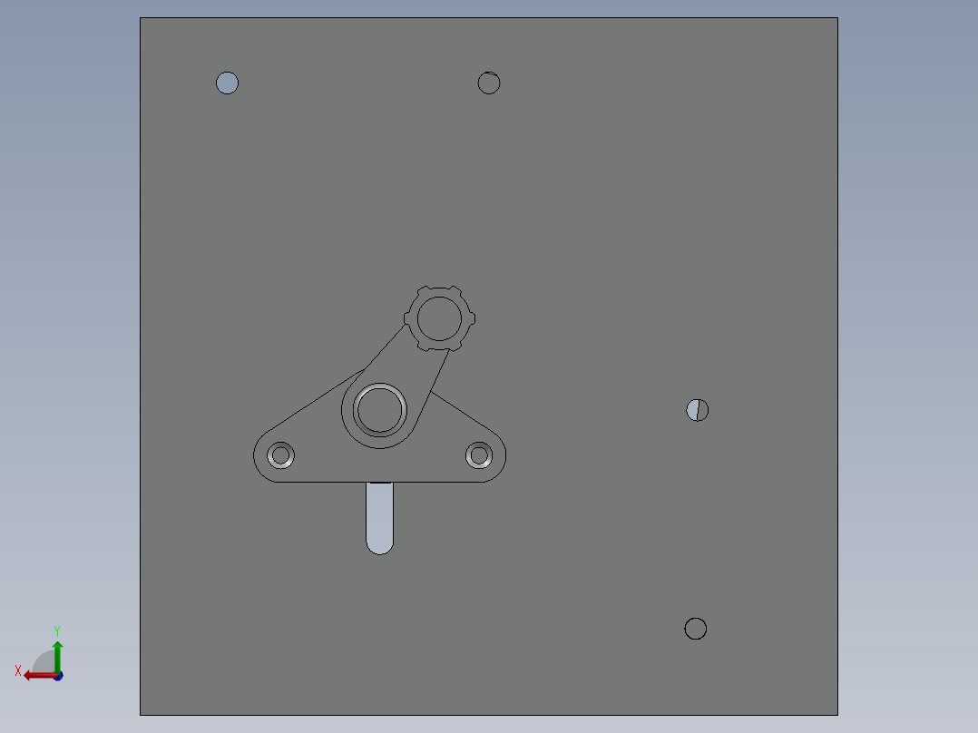 快速返回齿轮玩具后视图