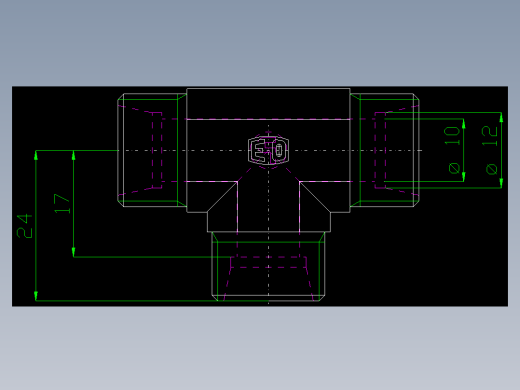 PARKER管接头EO Union tee T12L71X_front