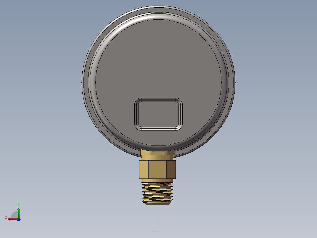 耐震压力表后视图