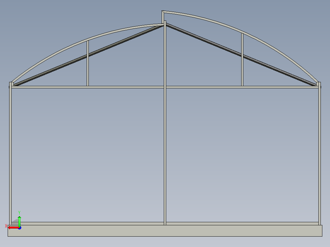 温室6x12米后视图