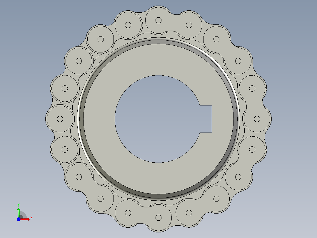 20Z12A链轮-12打包61372391011前视图