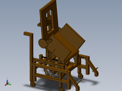老人椅辅助站立机构参数优化设计 三维模型+10张CAD图纸+说明