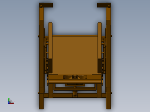 老人椅辅助站立机构参数优化设计 三维模型+10张CAD图纸+说明前视缩略图