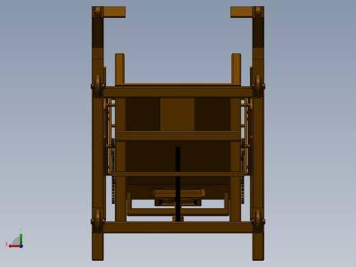 老人椅辅助站立机构参数优化设计 三维模型+10张CAD图纸+说明后视缩略图