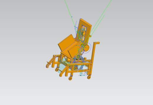 老人椅辅助站立机构参数优化设计 三维模型+10张CAD图纸+说明缩略图