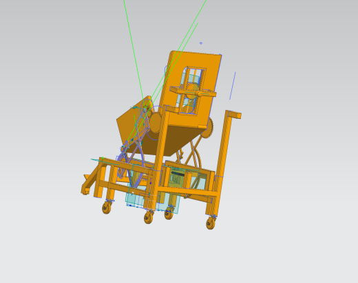 老人椅辅助站立机构参数优化设计 三维模型+10张CAD图纸+说明缩略图