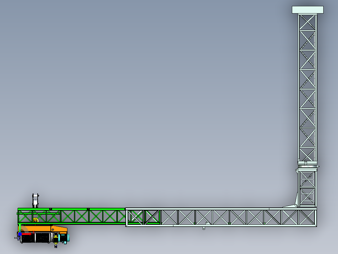 大型吊装设备设计前视图