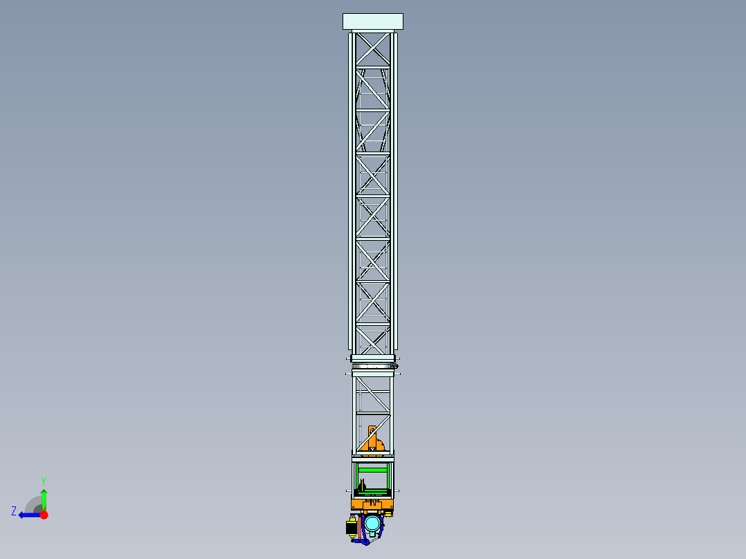 大型吊装设备设计右视图
