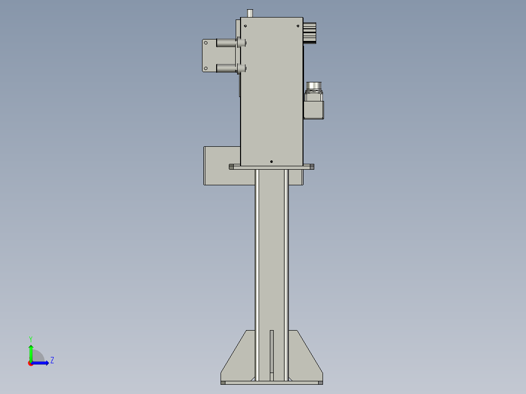 清枪剪丝机左视图