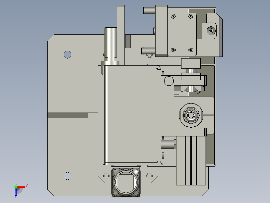 清枪剪丝机俯视图