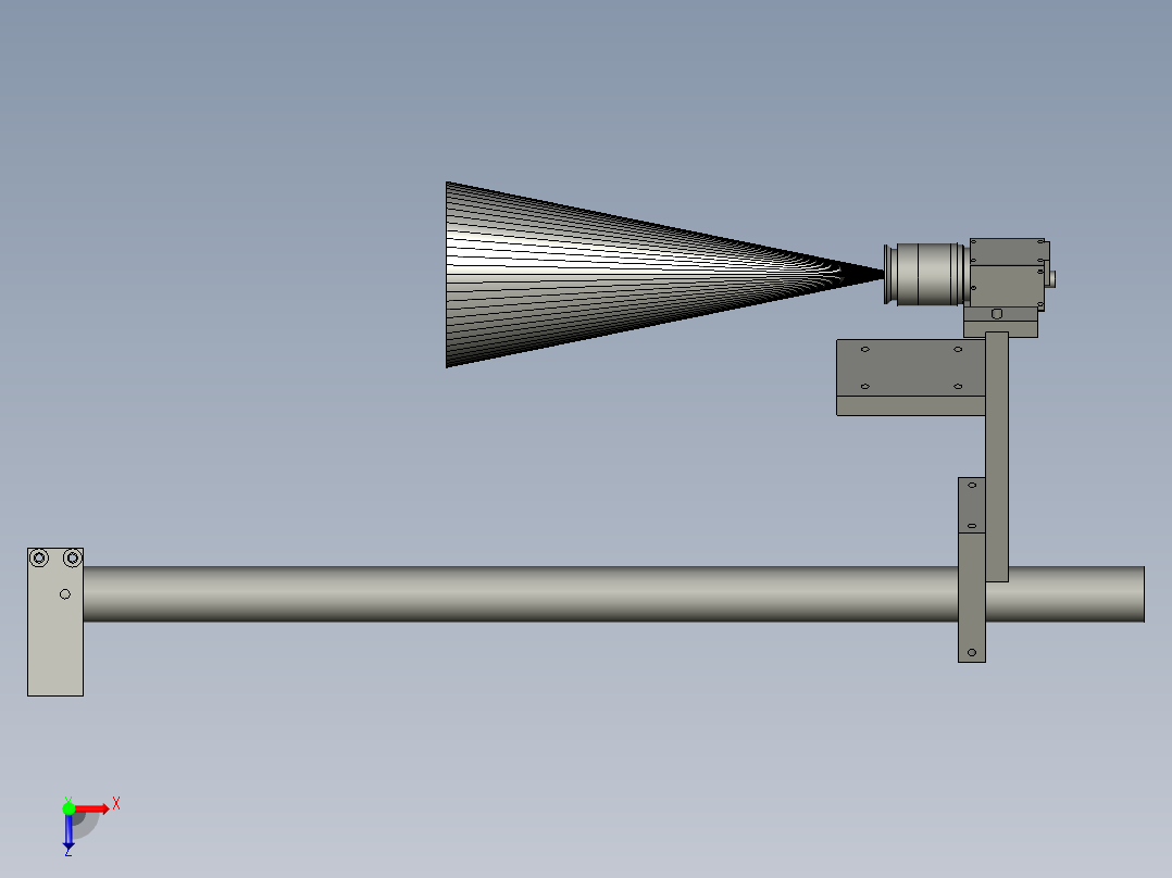选向相机俯视图