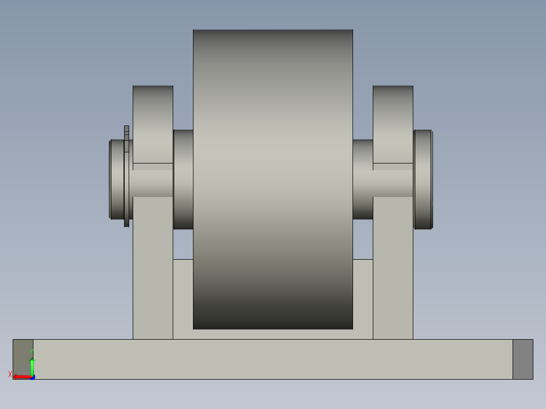 托盘导轮组件-001SJJ01后视图