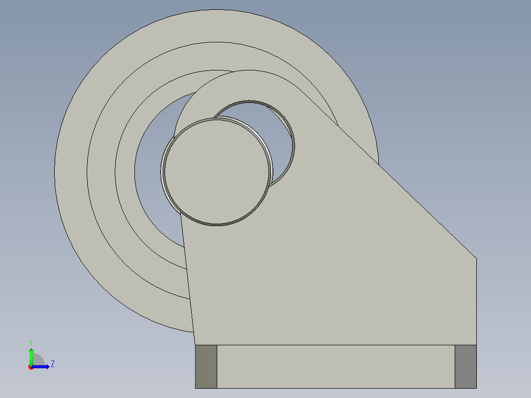 托盘导轮组件-001SJJ01左视图