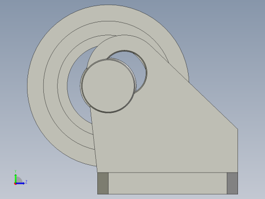 托盘导轮组件-001SJJ01左视缩略图