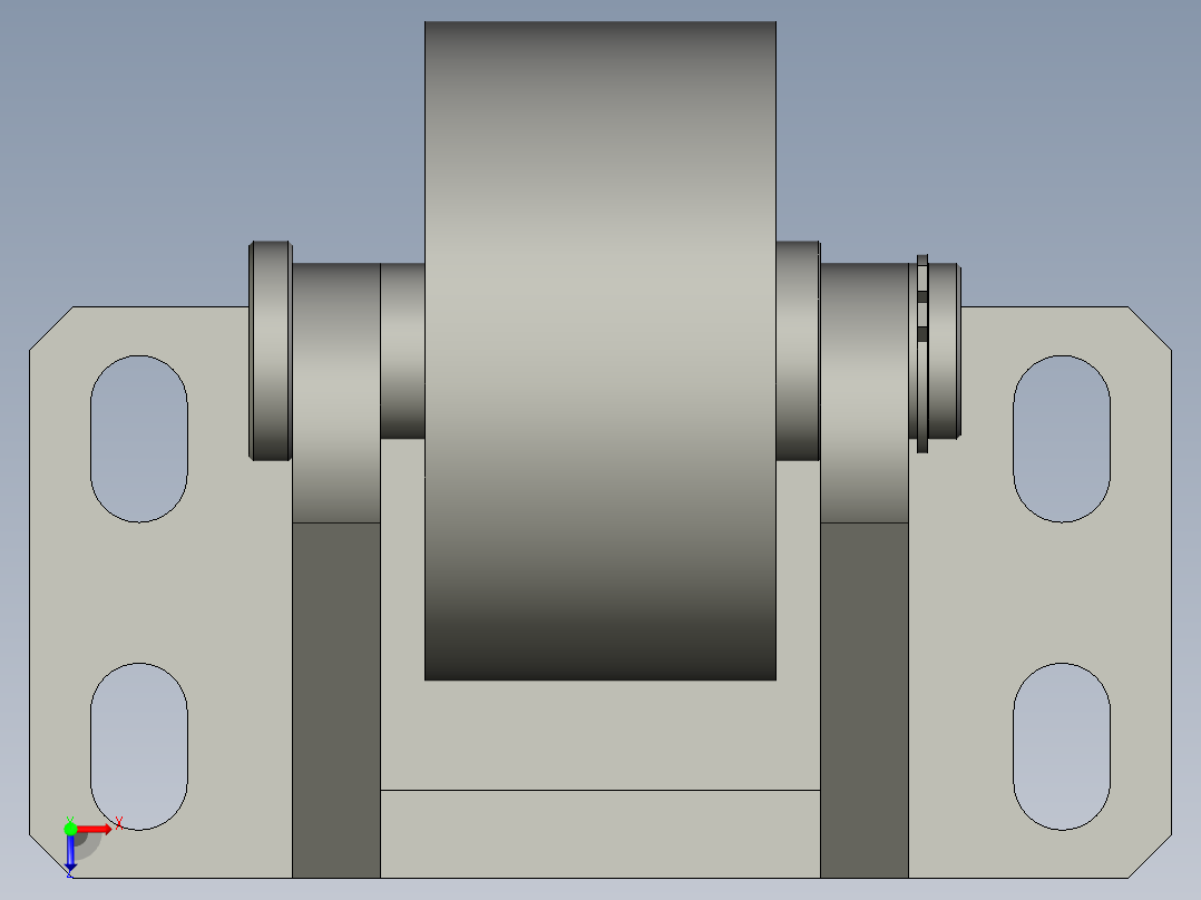 托盘导轮组件-001SJJ01俯视图