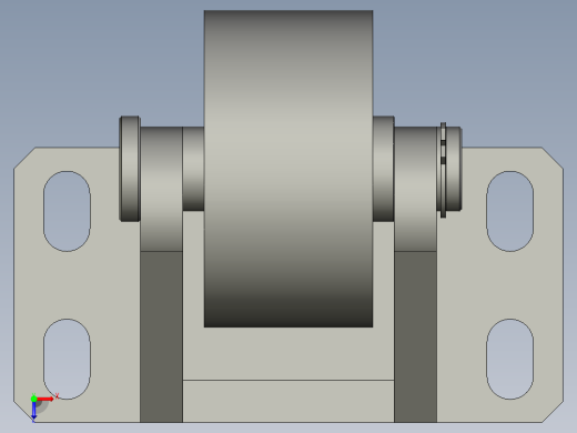 托盘导轮组件-001SJJ01俯视缩略图