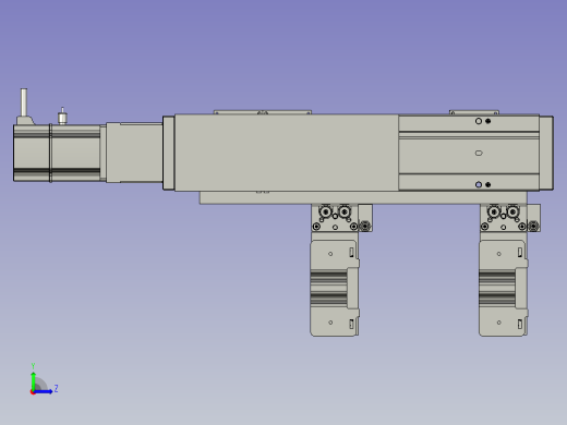2铝巴中转取放料模组左视缩略图