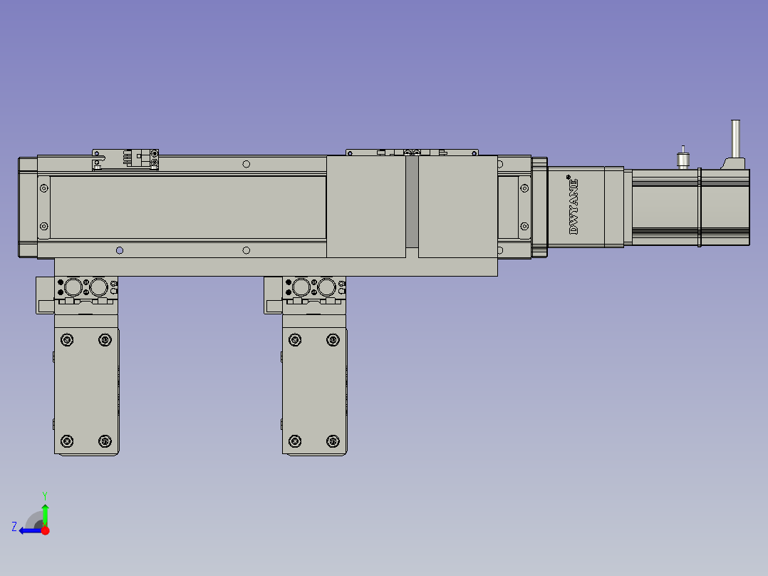 2铝巴中转取放料模组右视图