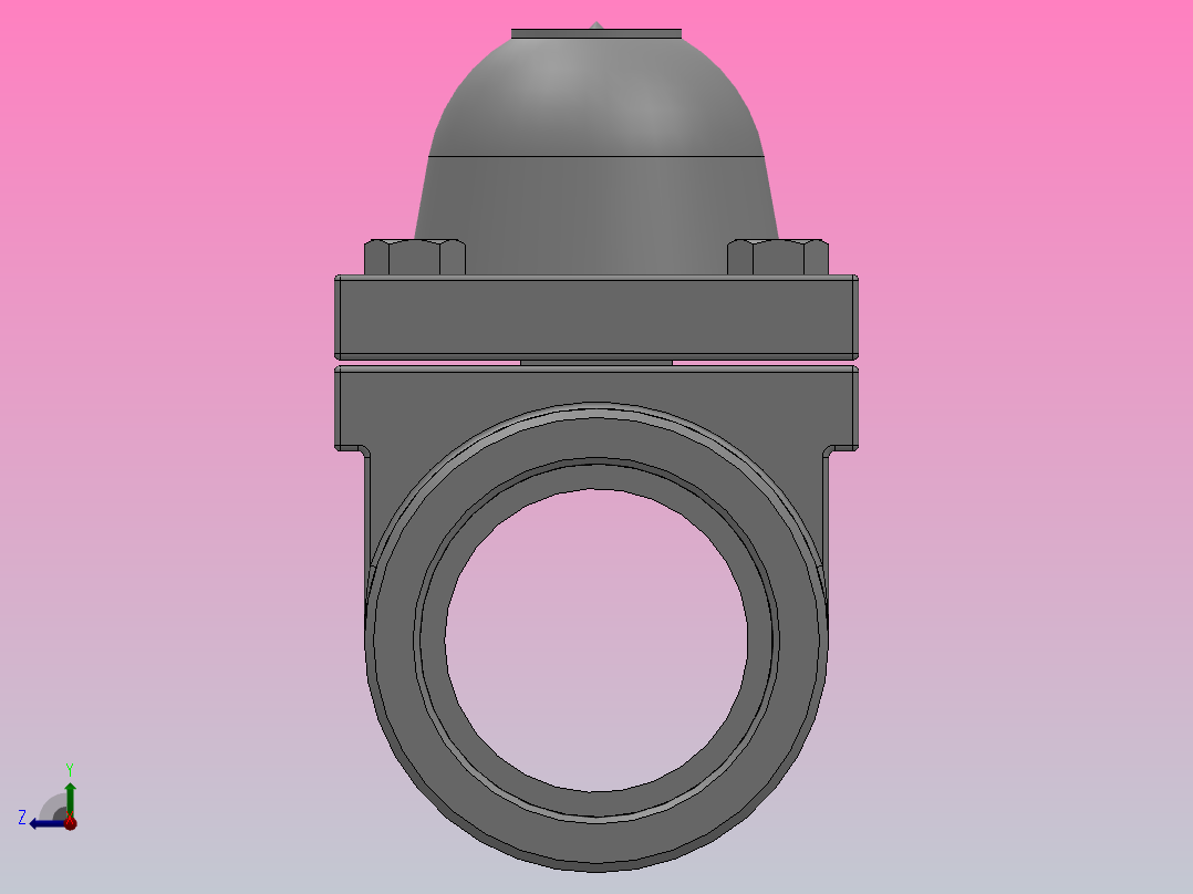 可调双金属片式蒸汽疏水阀[可调双金属片式蒸汽疏水阀]通径50mm后视图