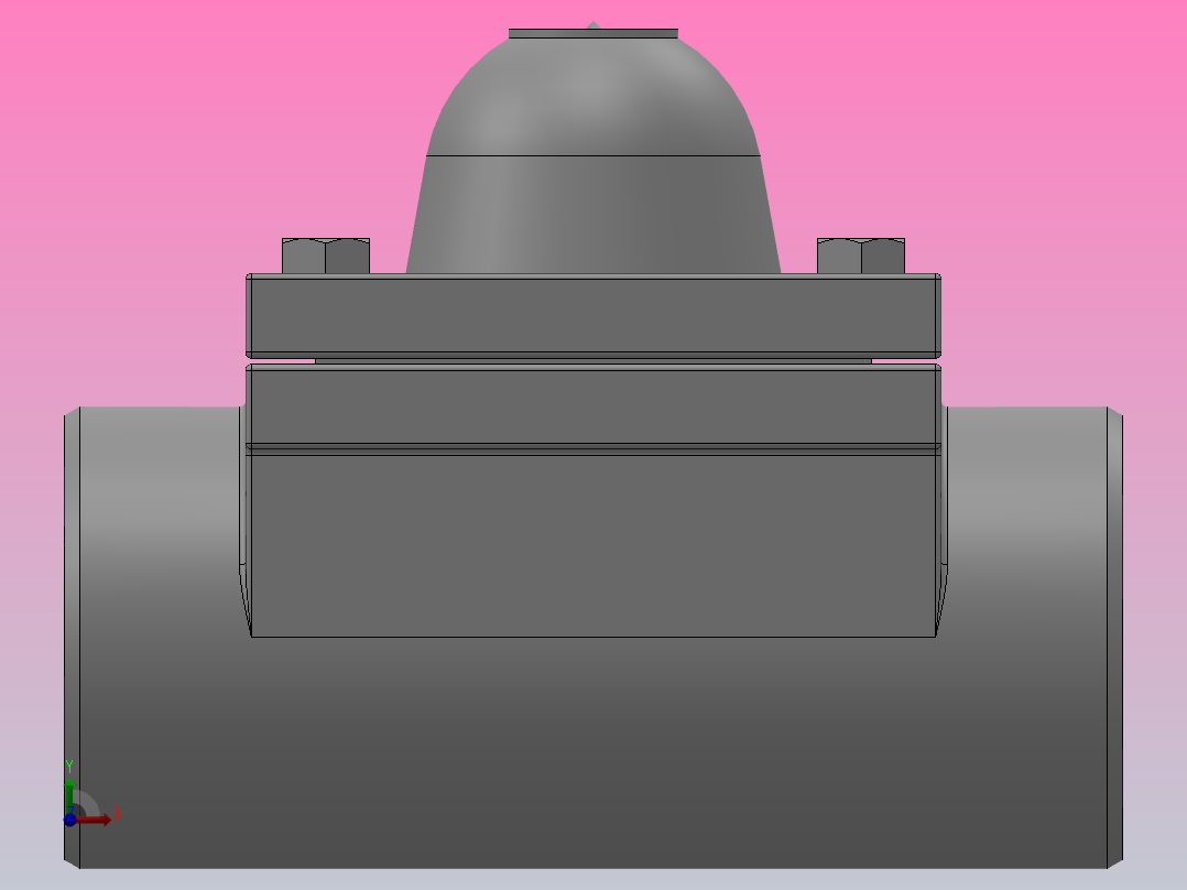 可调双金属片式蒸汽疏水阀[可调双金属片式蒸汽疏水阀]通径50mm右视图