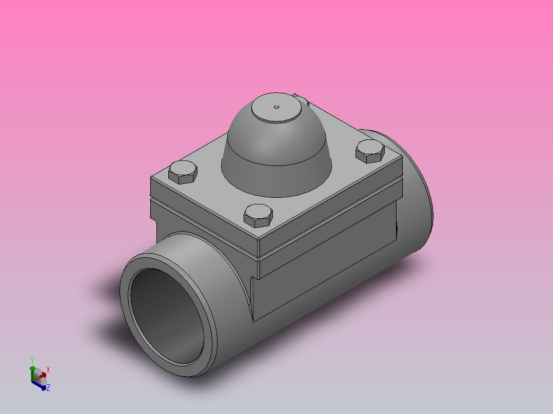 可调双金属片式蒸汽疏水阀[可调双金属片式蒸汽疏水阀]通径50mm正等轴测图