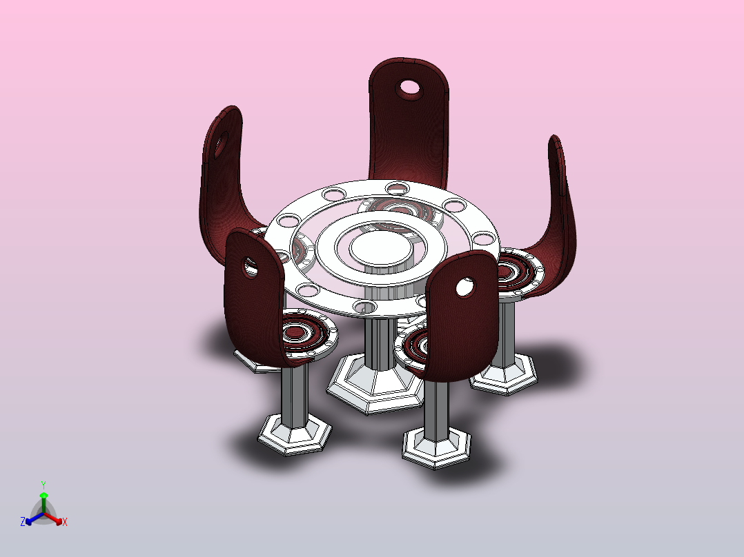 19号餐具正等轴测图