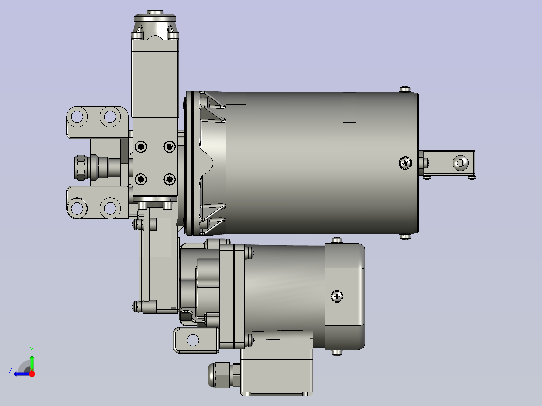DBS-J2008DK脂润滑泵右视图
