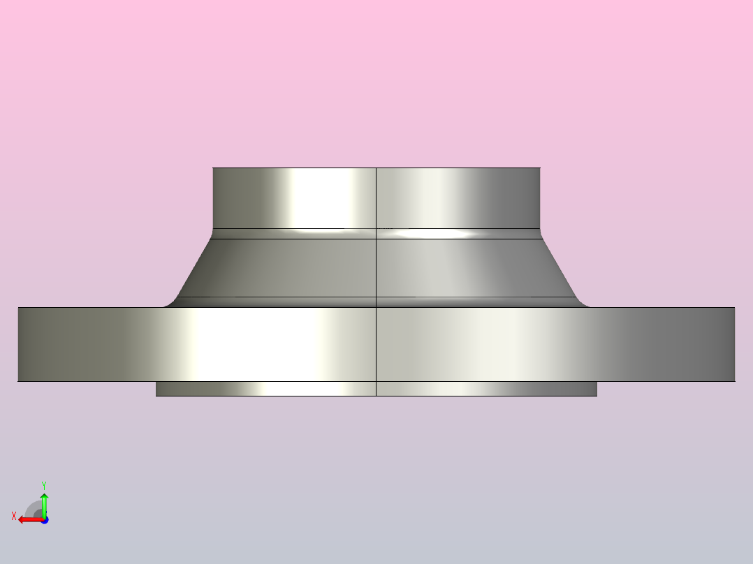 JB_T82.2-1994凹凸面对焊钢制管法兰80-40A-2后视图